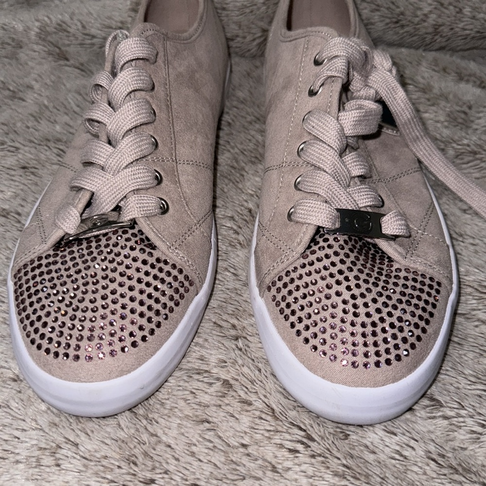 GUESS "GG MATRIX2” GLITTER TENIS SHOES - Picture 5 of 7